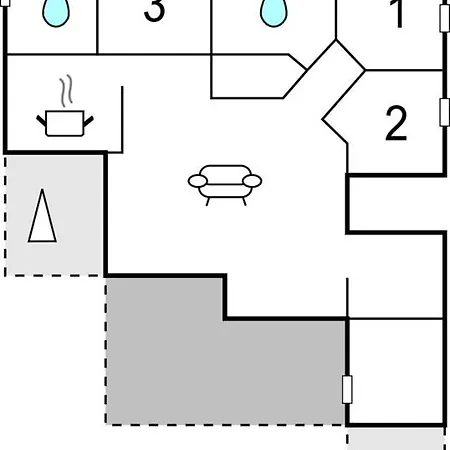 別荘 Nice Home In Oksbol With Sauna *